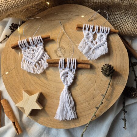 Zawieszki na choinkę na cynamonie - zestaw