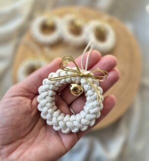 Świąteczne ozdoby w kolorze naturalnym - przód